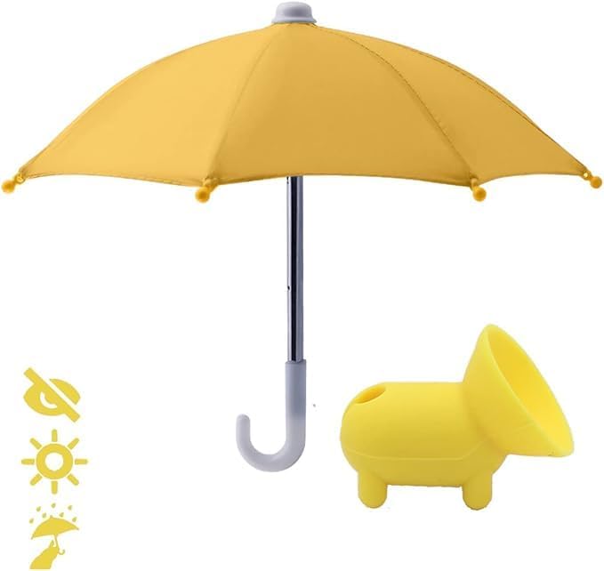 Phone Umbrella Sunshade with Suction Cup Holder