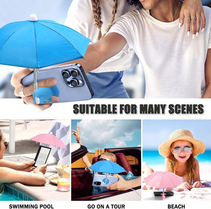 Phone Umbrella Sunshade with Suction Cup Holder