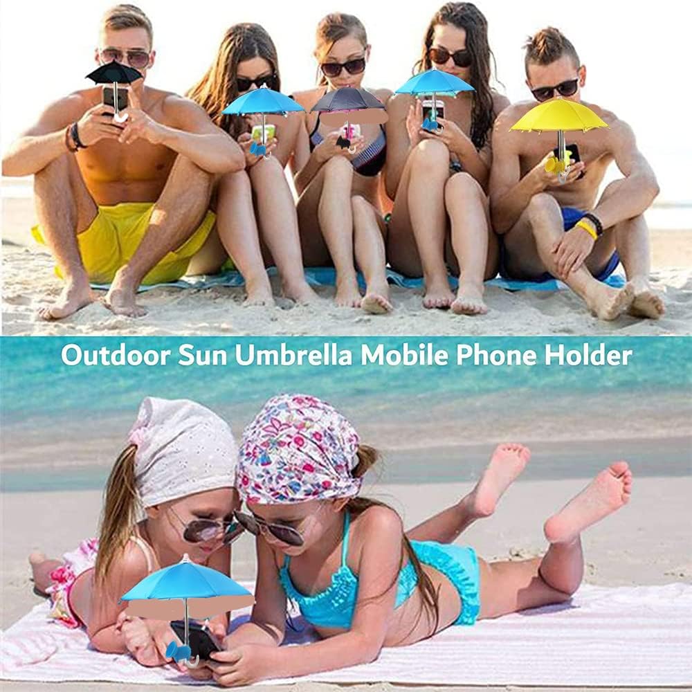 Phone Umbrella Sunshade with Suction Cup Holder