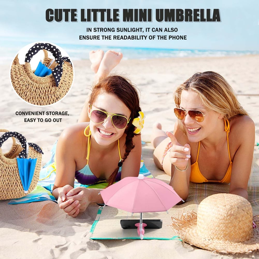 Phone Umbrella Sunshade with Suction Cup Holder