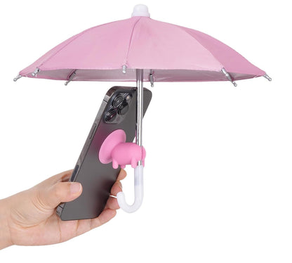 Phone Umbrella Sunshade with Suction Cup Holder