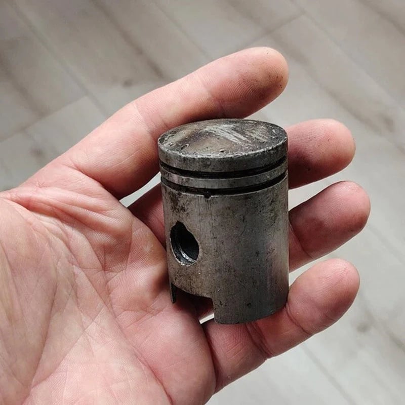 Piston Skull Keychain with Bottle Opener and Flashlight