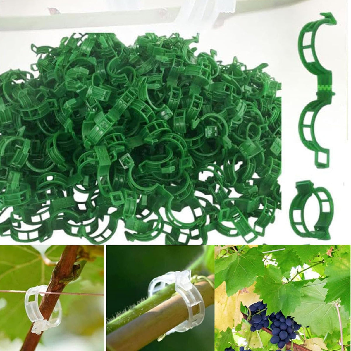 Plastic Plant Trellis Clips for Tomatoes and Climbing Plants