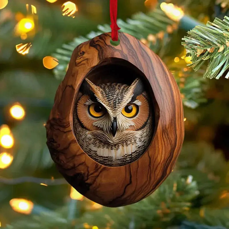 Playful Animal Hanging Ornaments Acrylic Decorative Set