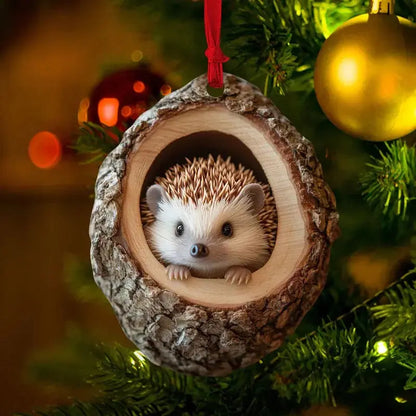 Playful Animal Hanging Ornaments Acrylic Decorative Set