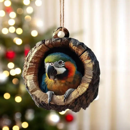 Playful Animal Hanging Ornaments Acrylic Decorative Set