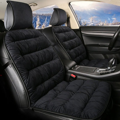 Plush Car Seat Cushion Pad Full Coverage Design