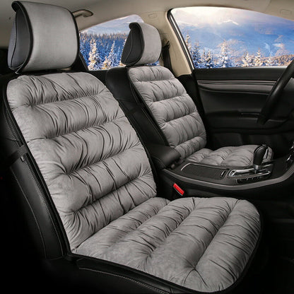 Plush Car Seat Cushion Pad Full Coverage Design