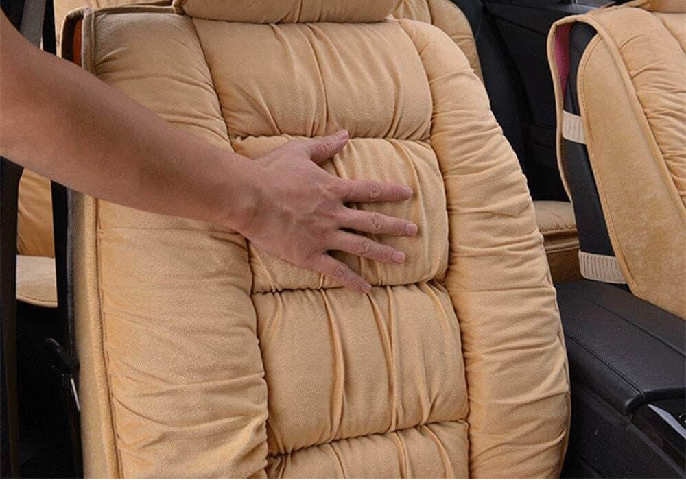 Plush Car Seat Cushion Pad Full Coverage Design