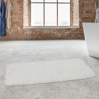 Plush Microfiber Bath Mat with Quick Absorption Non Slip Backing