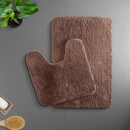 Plush Microfiber Bath Mat with Quick Absorption Non Slip Backing