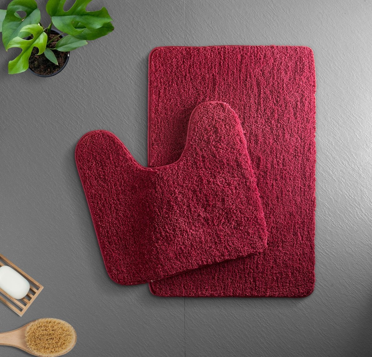 Plush Microfiber Bath Mat with Quick Absorption Non Slip Backing