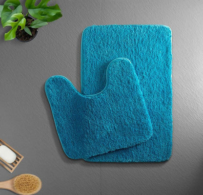 Plush Microfiber Bath Mat with Quick Absorption Non Slip Backing