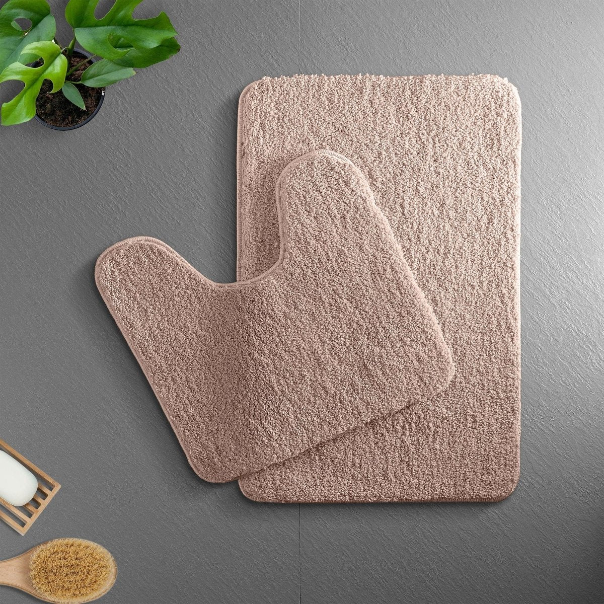 Plush Microfiber Bath Mat with Quick Absorption Non Slip Backing