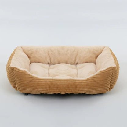 Plush Washable Dog Bed with Non Slip Bottom