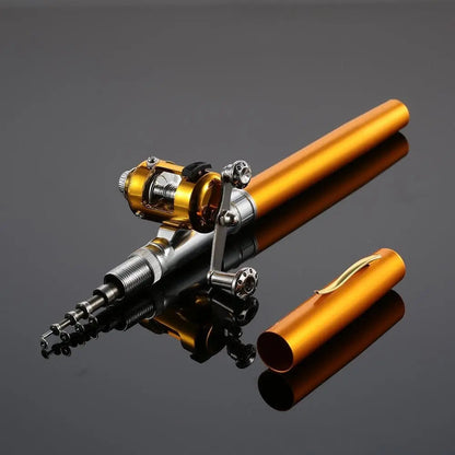 Pocket Telescopic Fishing Rod and Reel Travel Combo