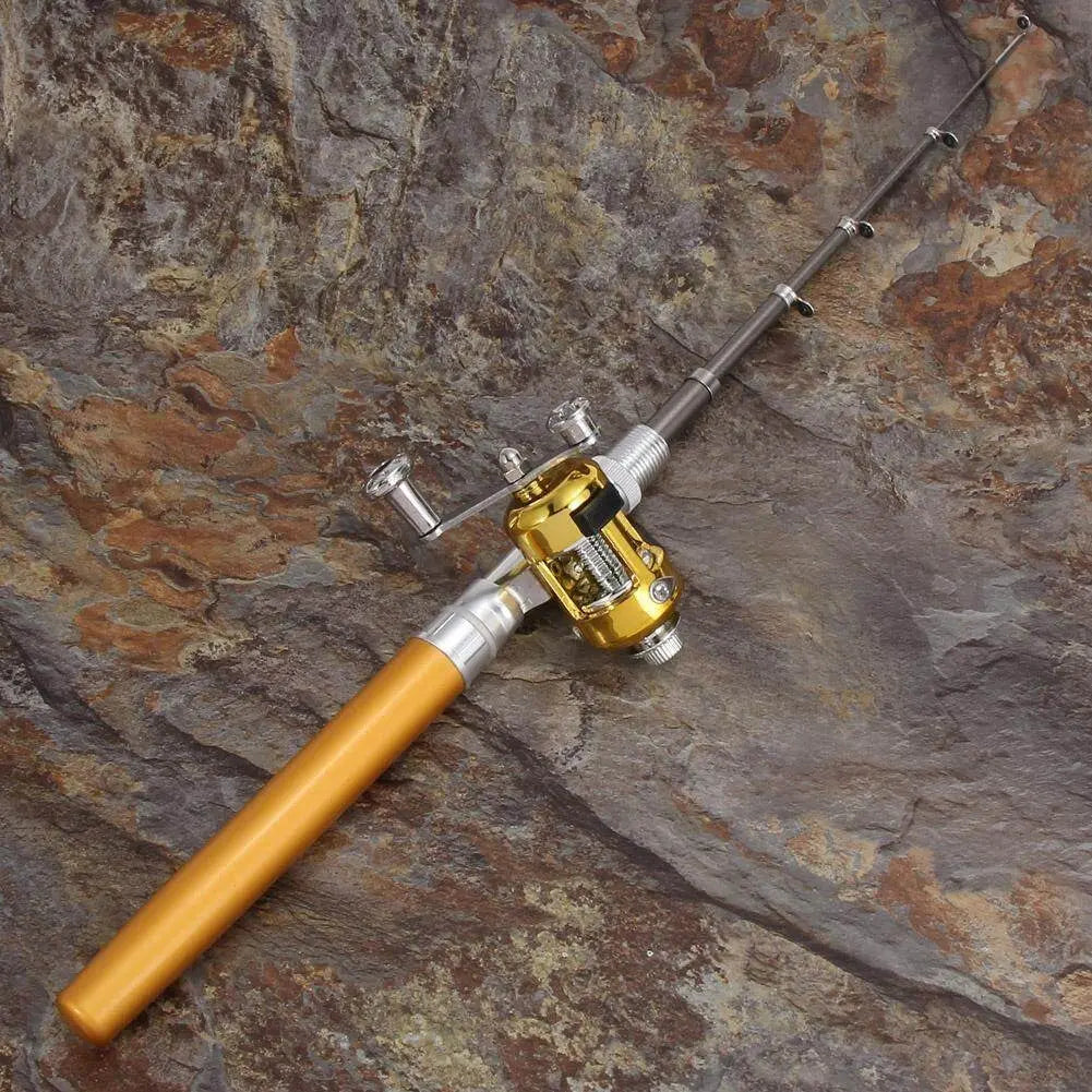 Pocket Telescopic Fishing Rod and Reel Travel Combo