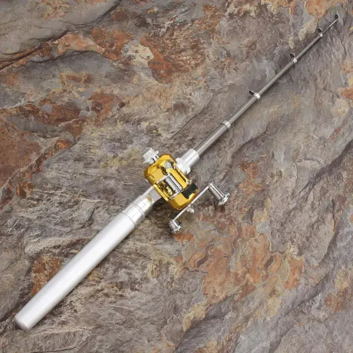 Pocket Telescopic Fishing Rod and Reel Travel Combo