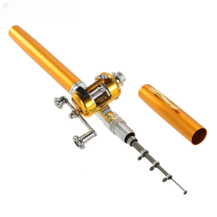 Pocket Telescopic Fishing Rod and Reel Travel Combo