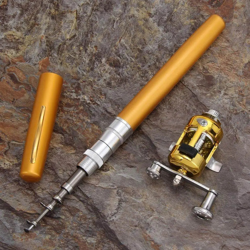 Pocket Telescopic Fishing Rod and Reel Travel Combo