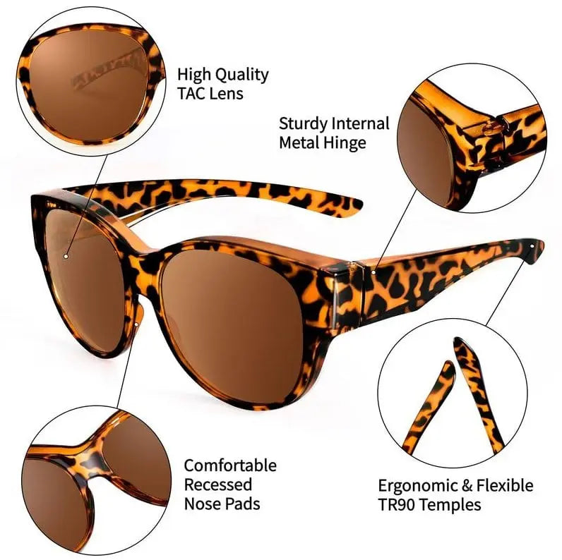 Polarized Cat Eye Sunglasses UV400 Glare Reduction