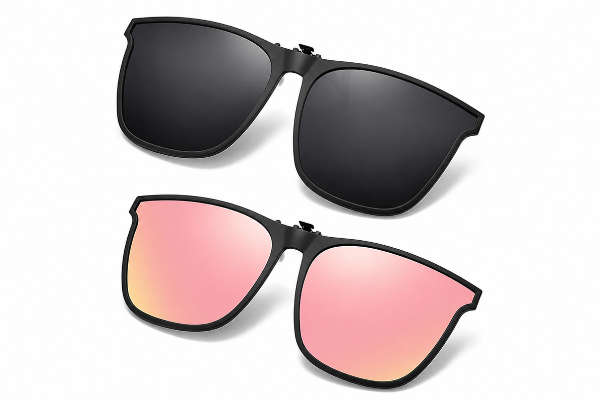 Polarized Flip Up Clip On Sunglasses UV Protection