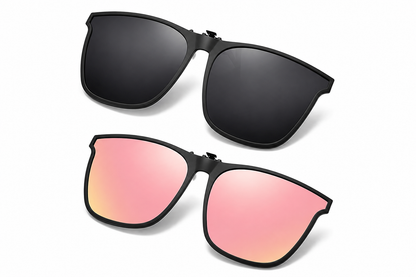 Polarized Flip Up Clip On Sunglasses UV Protection