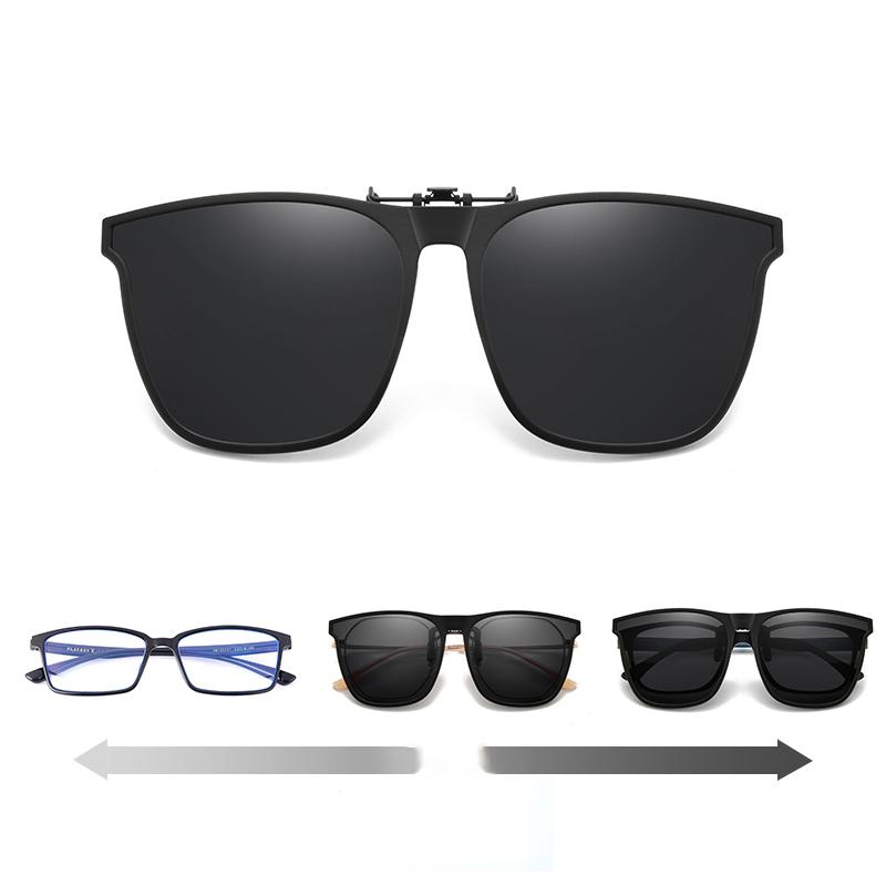 Polarized Flip Up Clip On Sunglasses UV Protection