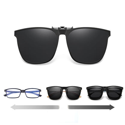 Polarized Flip Up Clip On Sunglasses for Glasses