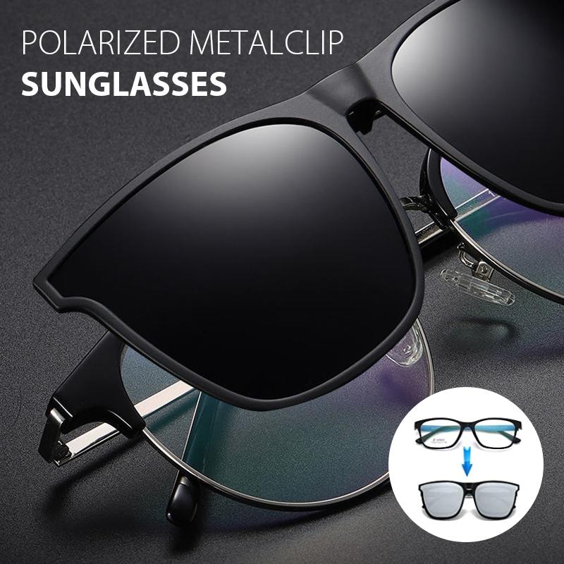 Polarized Flip Up Clip On Sunglasses for Glasses