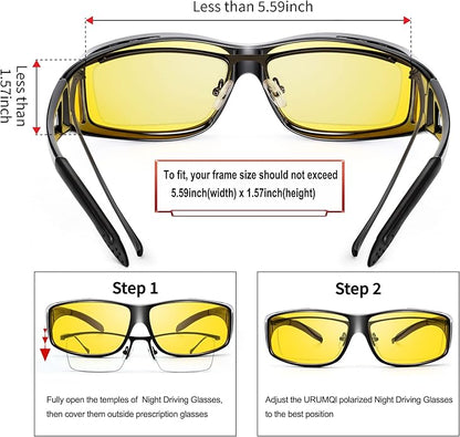 Polarized Night Driving Glasses with Anti Glare Lenses