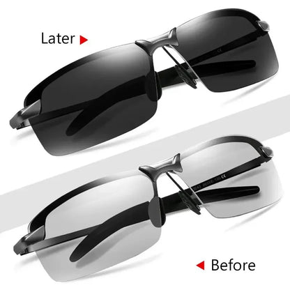 Polarized Photochromic Sunglasses for Day and Night