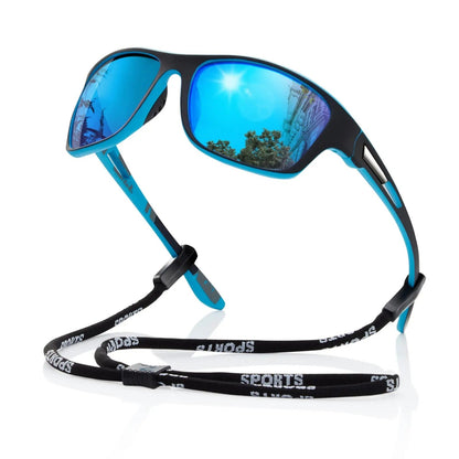 Polarized UV400 Wraparound Sports Sunglasses for Cycling Running and Outdoor Activities