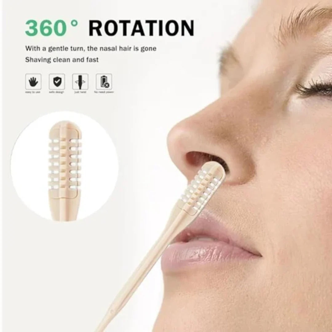 Portable 360° Rotary Nose Hair Trimmer for Men and Women