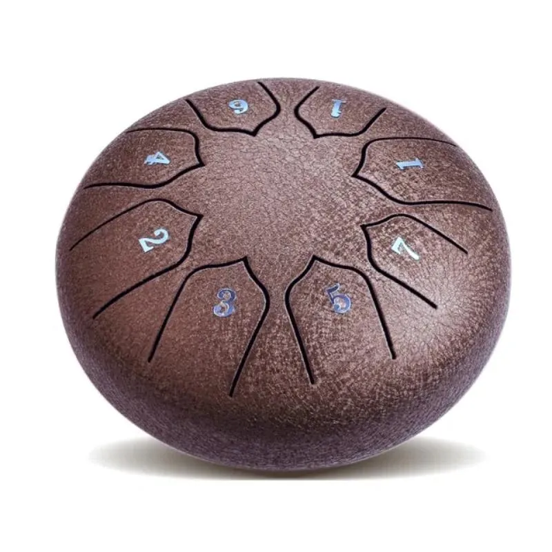 Portable 8 Tone Steel Tongue Drum with Mallets