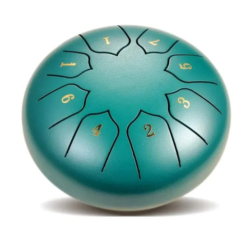 Portable 8 Tone Steel Tongue Drum with Mallets