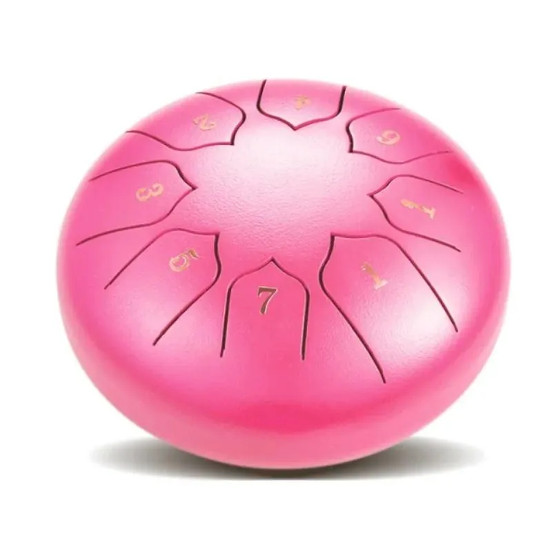 Portable 8 Tone Steel Tongue Drum with Mallets