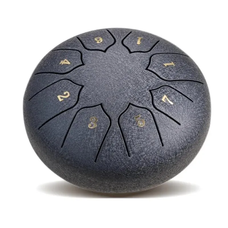 Portable 8 Tone Steel Tongue Drum with Mallets