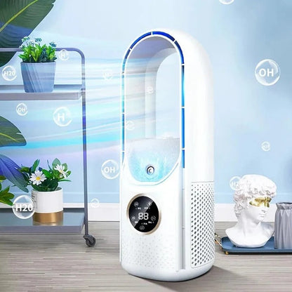 Portable Blade Free Air Cooler with Quiet Adjustable Airflow