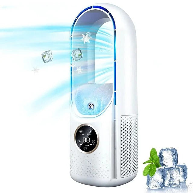 Portable Blade Free Air Cooler with Quiet Adjustable Airflow