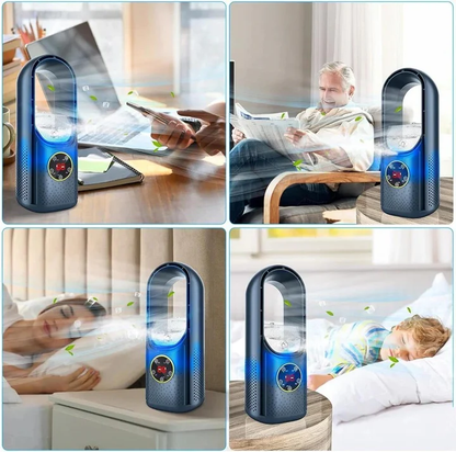Portable Blade Free Air Cooler with Quiet Adjustable Airflow