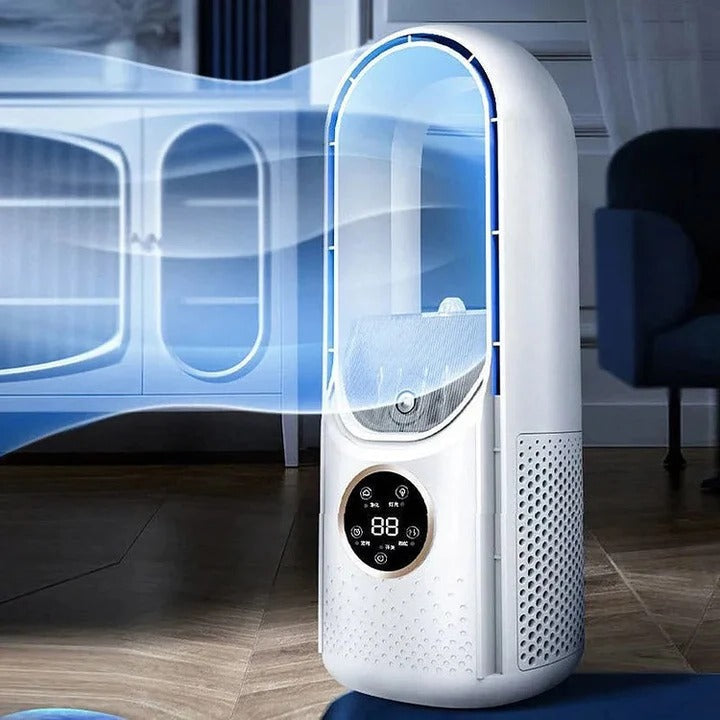 Portable Blade Free Air Cooler with Quiet Adjustable Airflow