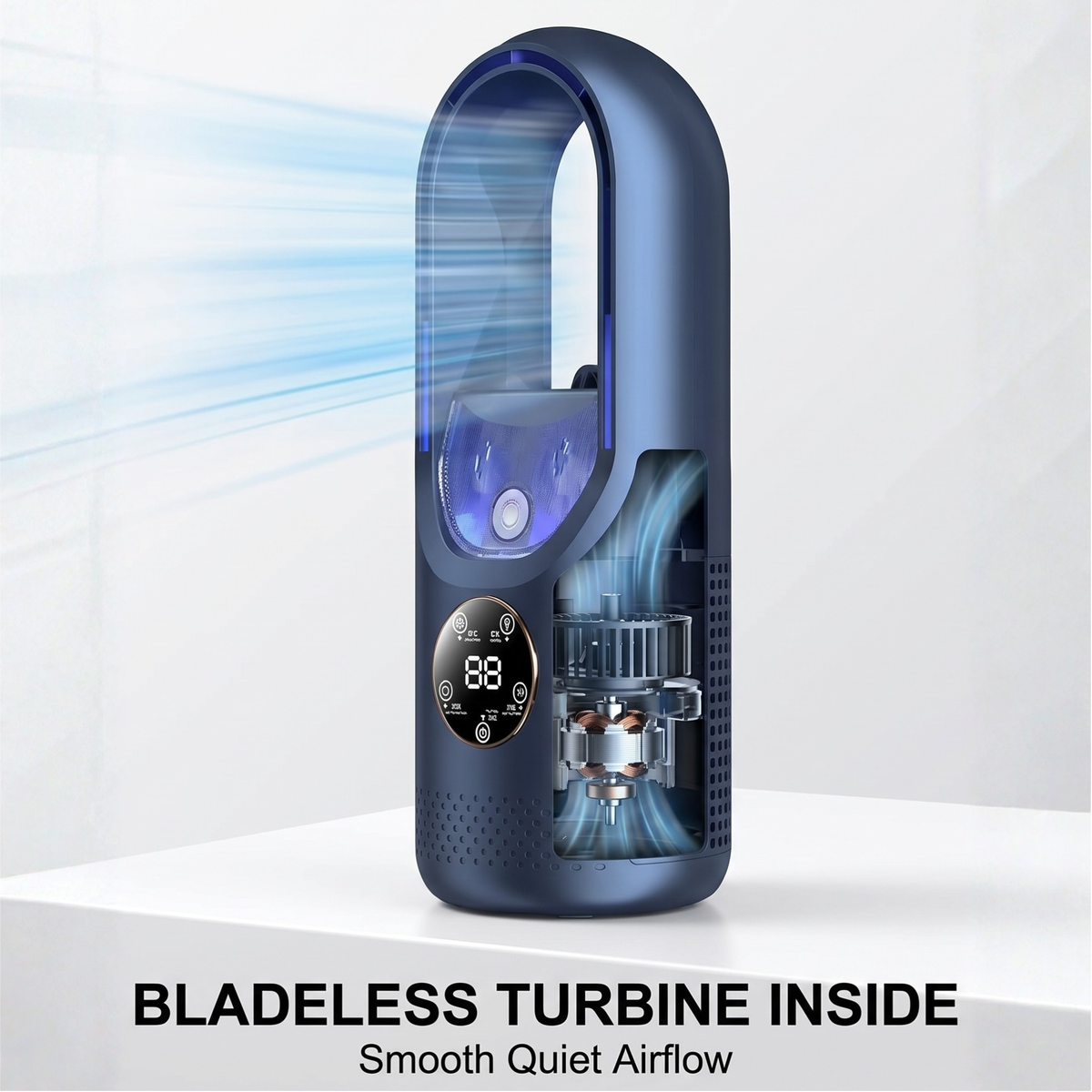 Portable Bladeless Personal Air Cooler with USB Power