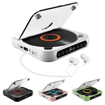 Portable Bluetooth CD Player with Rechargeable Battery