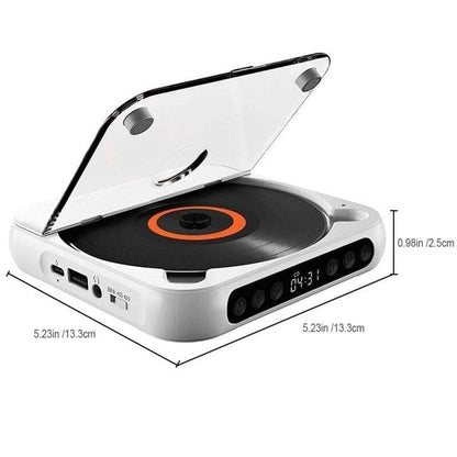 Portable Bluetooth CD Player with Rechargeable Battery
