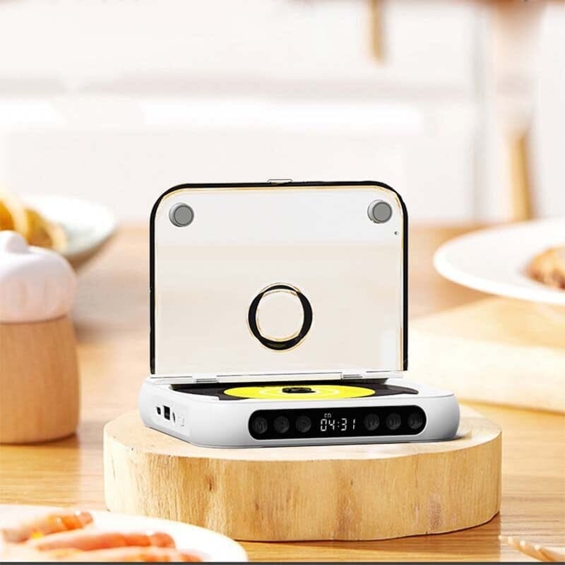 Portable Bluetooth CD Player with Rechargeable Battery
