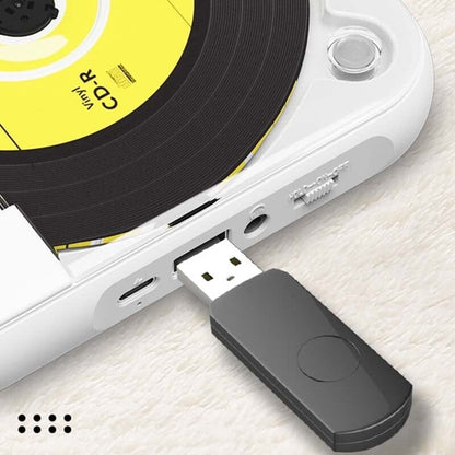 Portable Bluetooth CD Player with Rechargeable Battery