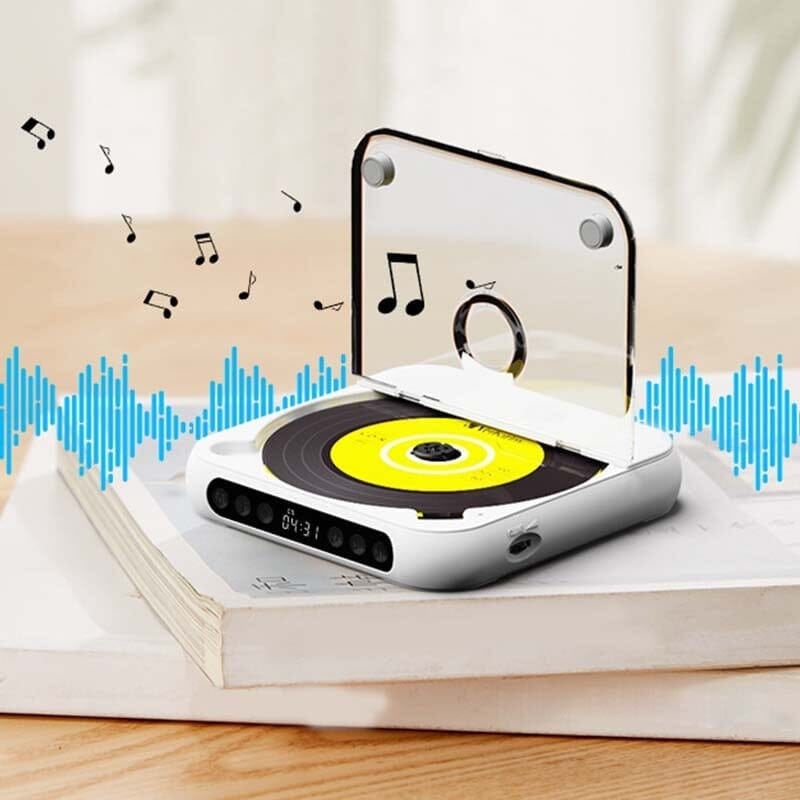 Portable Bluetooth CD Player with Rechargeable Battery