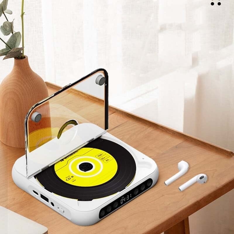 Portable Bluetooth CD Player with Rechargeable Battery