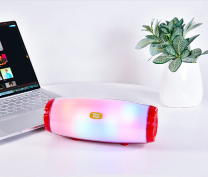 Portable Bluetooth LED Speaker with FM Radio USB SD Card and AUX